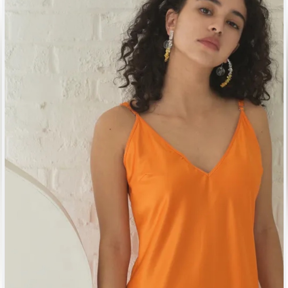 Free People Rust Cami top size large EUC